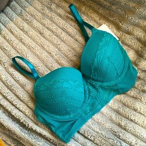 Auden Teal Lace Bra